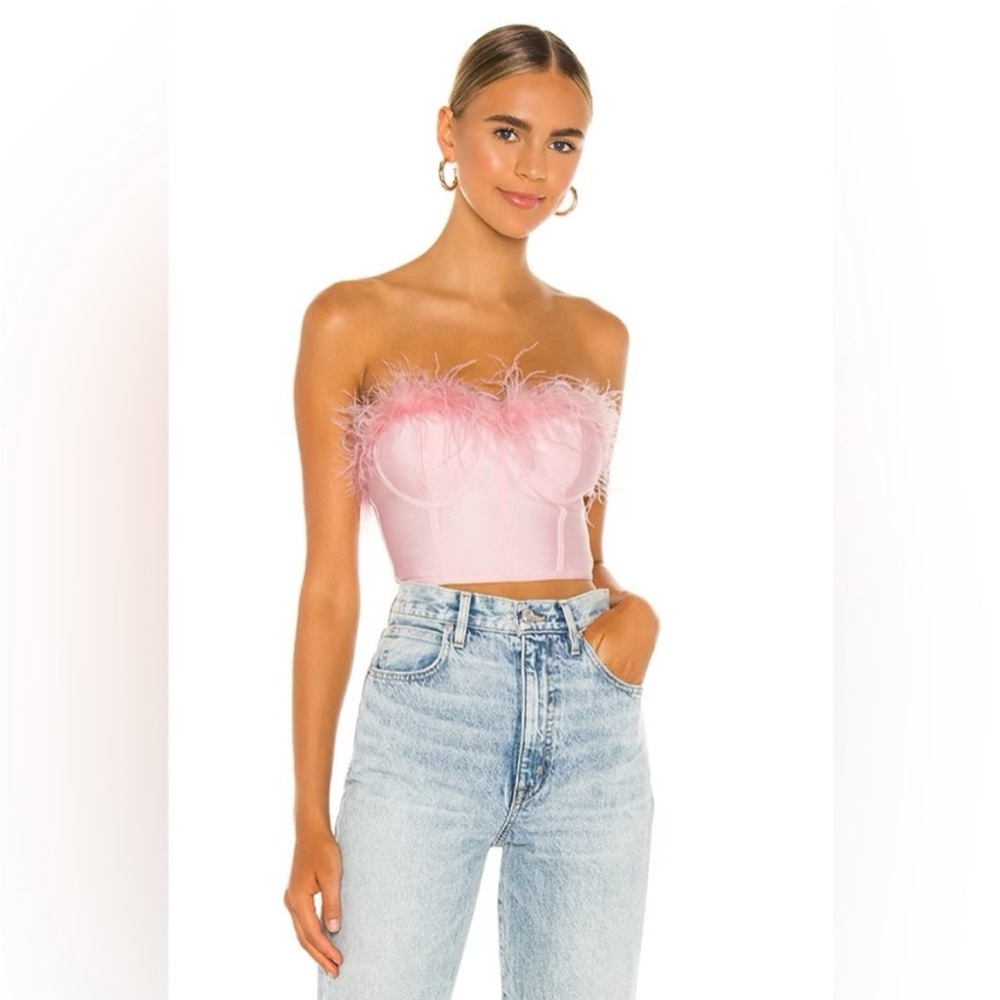 Superdown Ramona Bustier top in blush